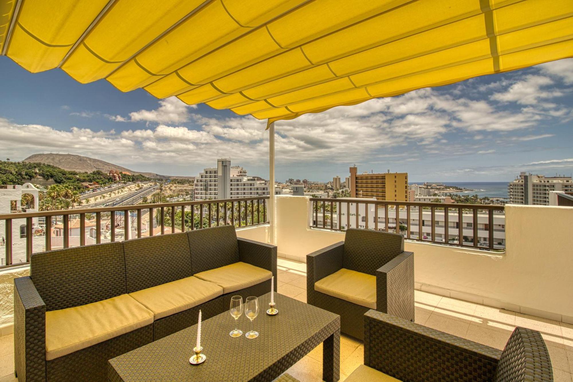 Penthouse Sea View Jacuzzy Terrace & Pool Apartment Playa Fanabe Exterior photo